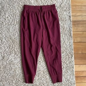 Jogger style scrub pants